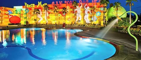 3 outdoor pools