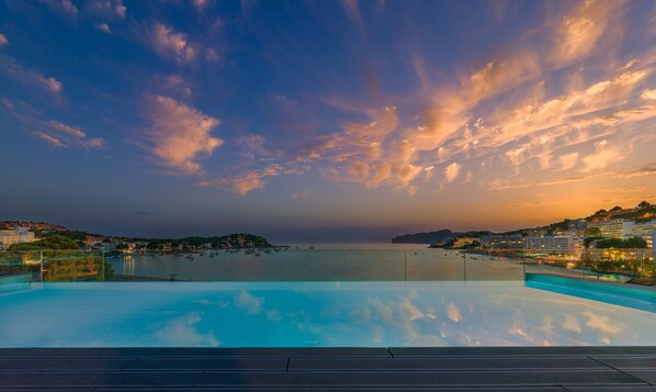 Indoor pool, 2 outdoor pools, open 10 AM to 6:30 PM, pool umbrellas
