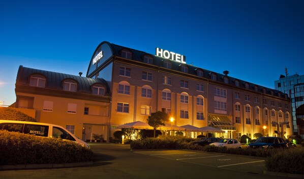 Front of property – evening/night