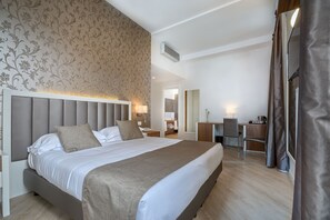 Down duvets, minibar, in-room safe, desk