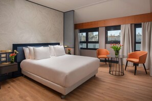 Down duvets, minibar, in-room safe, desk