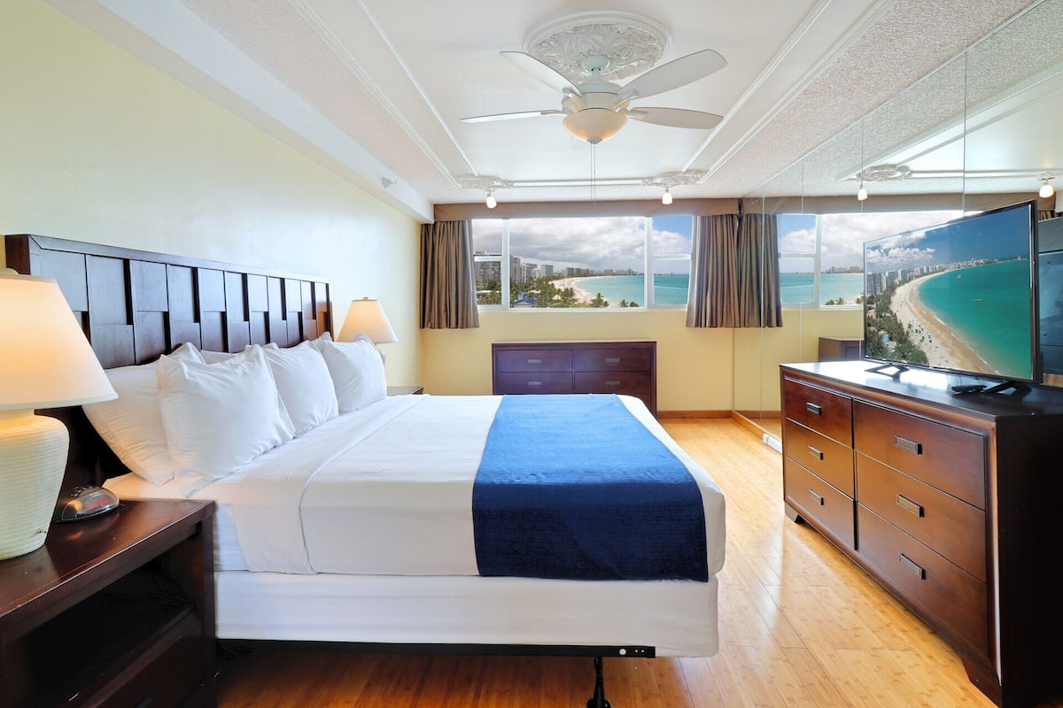 Suite familiare, 3 camere da letto, vista oceano | 1 camera, una cassaforte in camera, postazione laptop, tende oscuranti