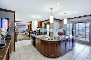 Free daily buffet breakfast