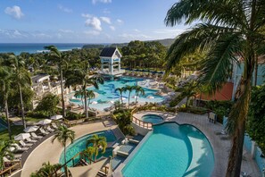 7 outdoor pools, pool cabanas (surcharge), pool umbrellas