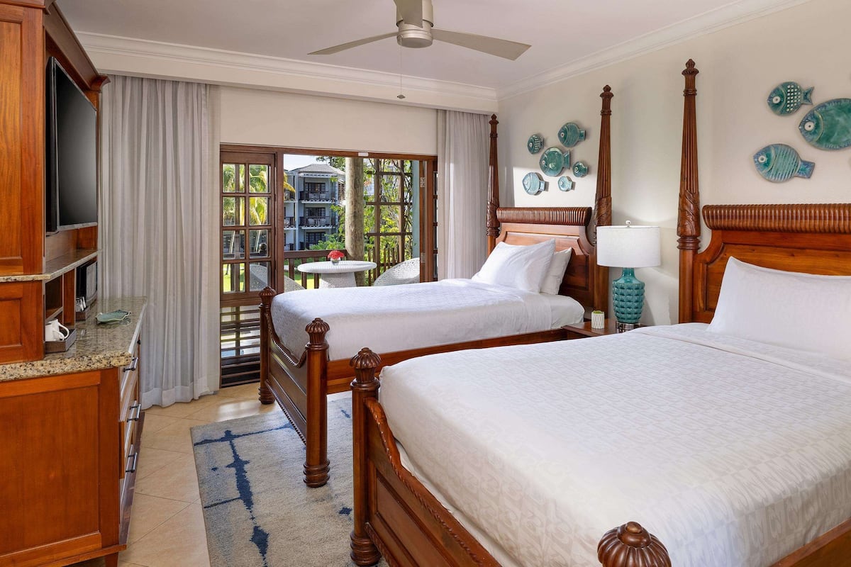 Luxury Room, 1 Bedroom, Partial Ocean View (Negril Luxury Double) | Hypo-allergenic bedding, minibar, in-room safe, blackout curtains