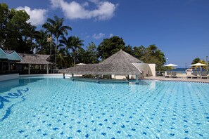 3 outdoor pools, cabanas (surcharge), pool umbrellas