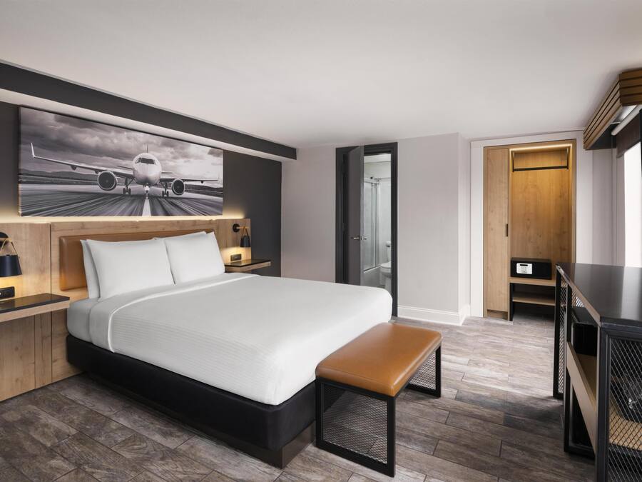 In-room safe, desk, laptop workspace, blackout curtains