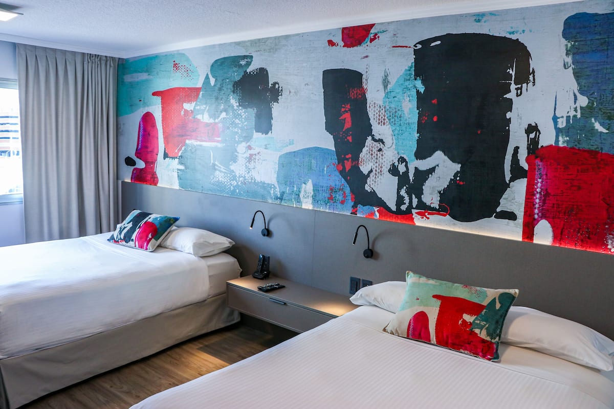 Standard Room, 2 Double Beds | Minibar, in-room safe, desk, iron/ironing board
