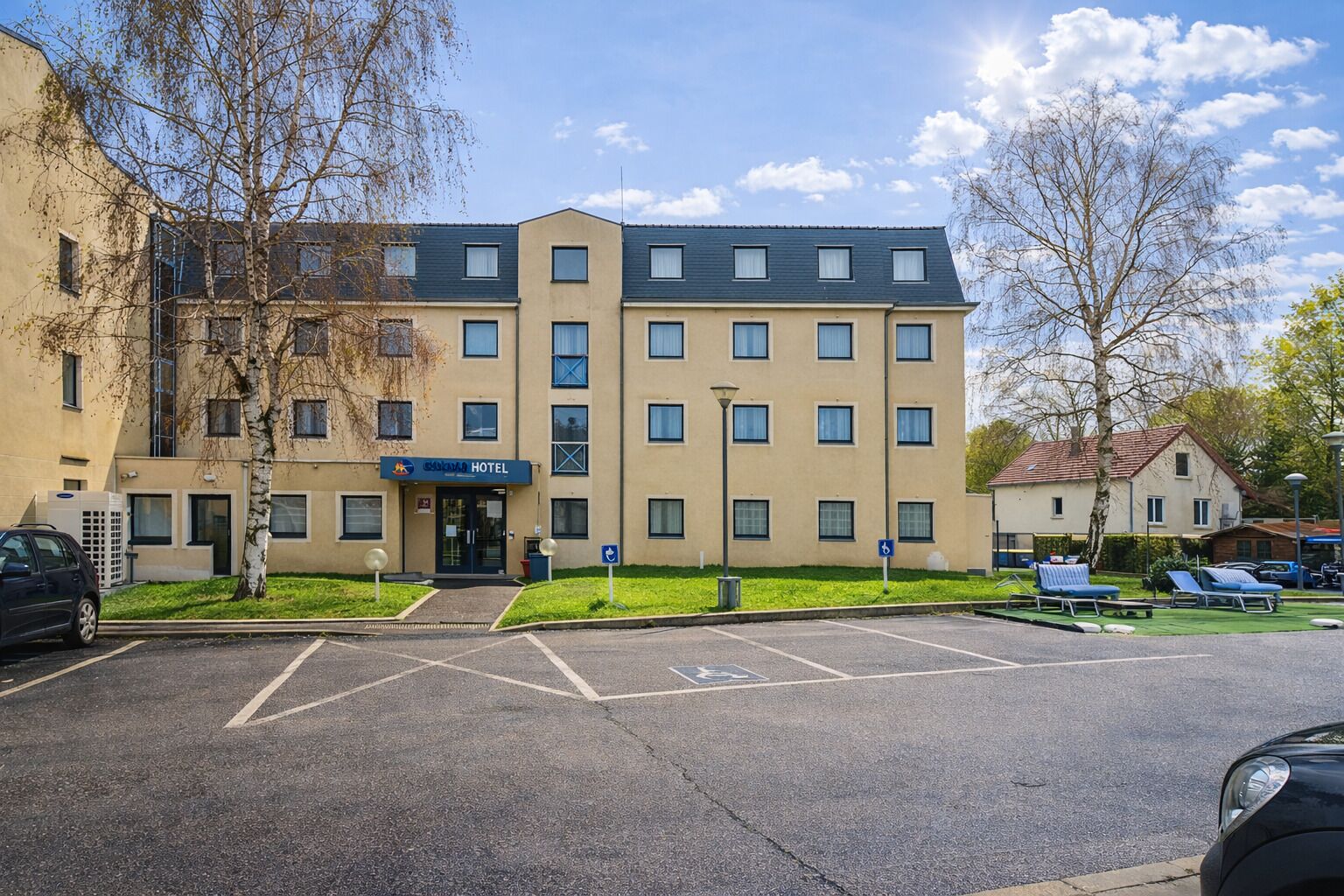 Voorkant van accommodatie