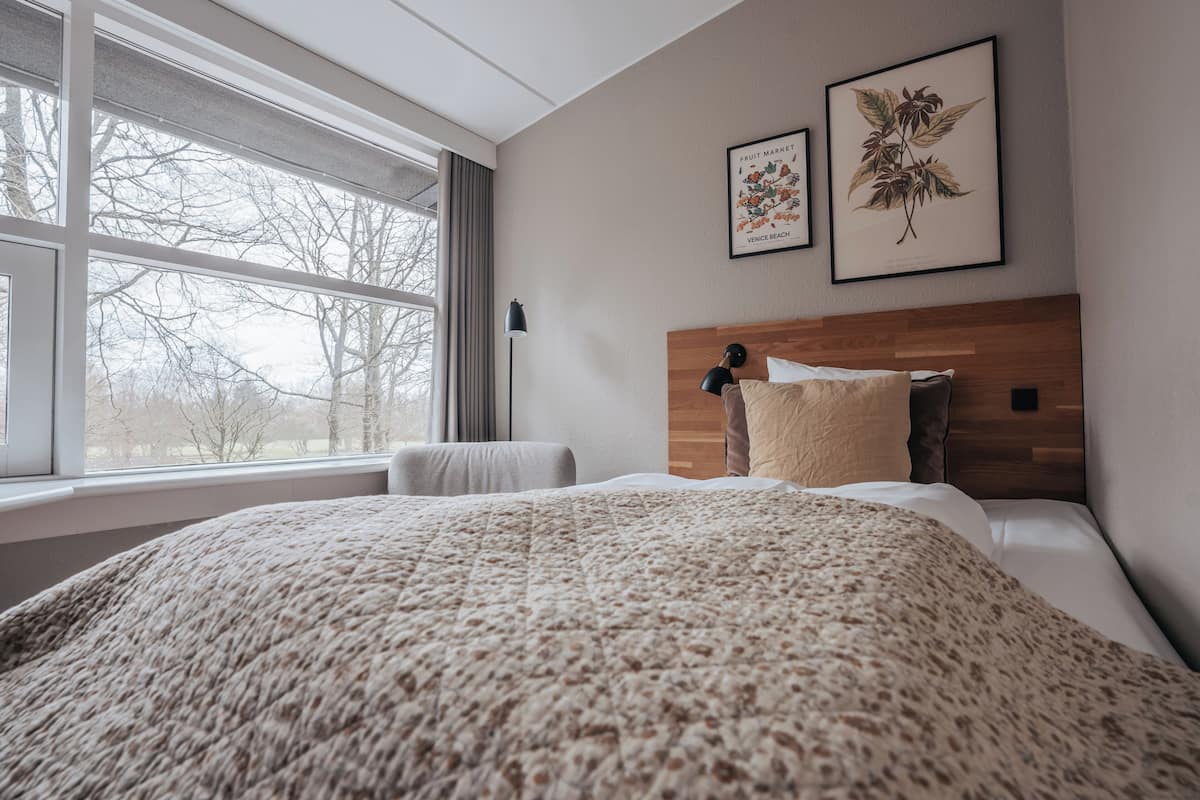 standard single room, 1 single bed, park view | 1 bedroom, hypo-allergenic bedding, pillow-top beds, desk