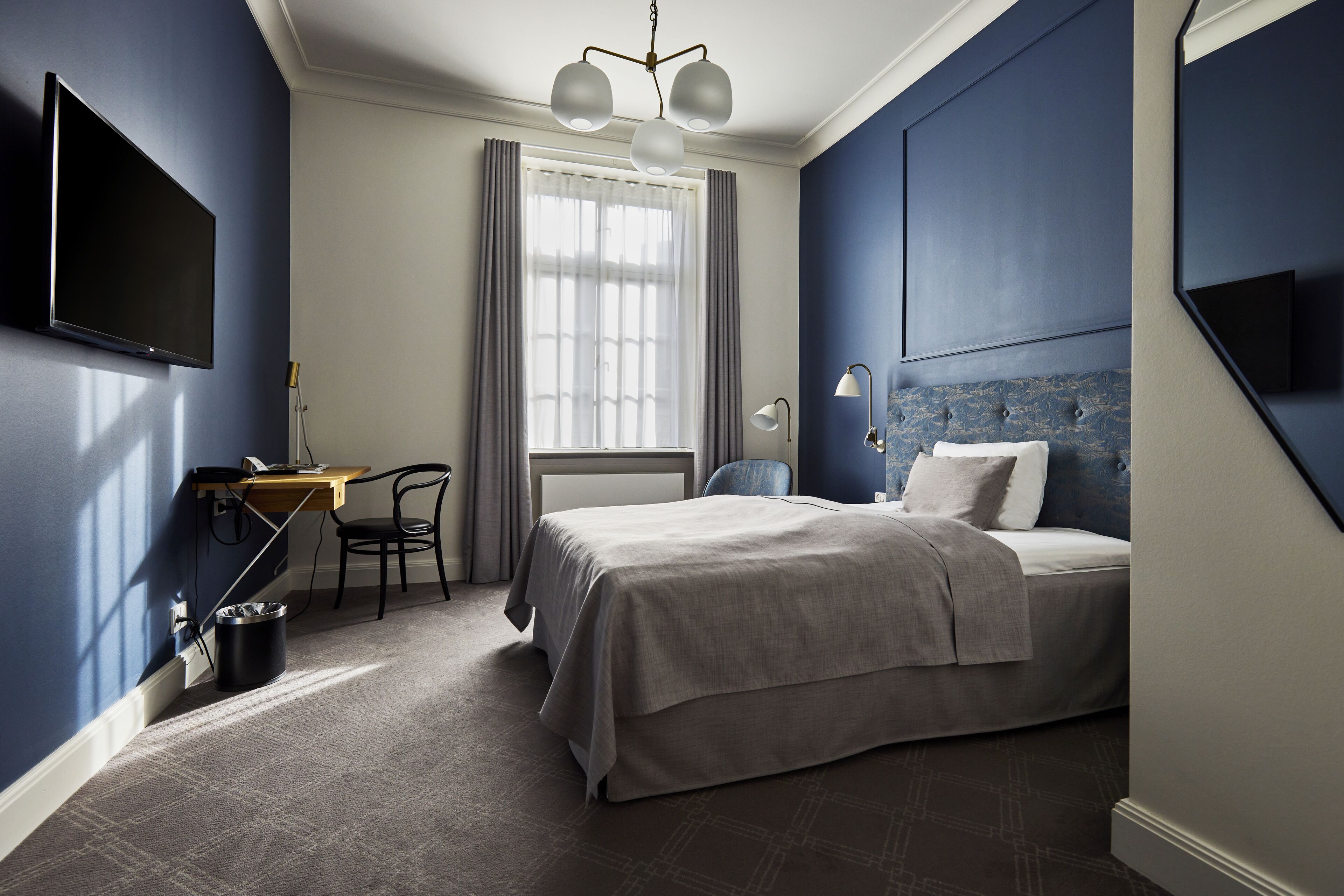 business room | down duvets, minibar, in-room safe, individually decorated