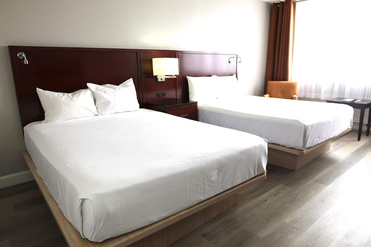 Room, 2 Queen Beds (Distinction) | Hypo-allergenic bedding, desk, laptop workspace, iron/ironing board