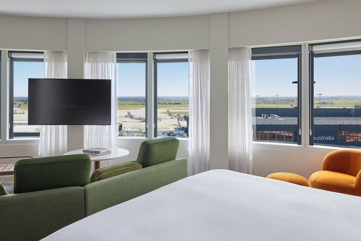 spa suite - runway view | 1 bedroom, premium bedding, minibar, in-room safe