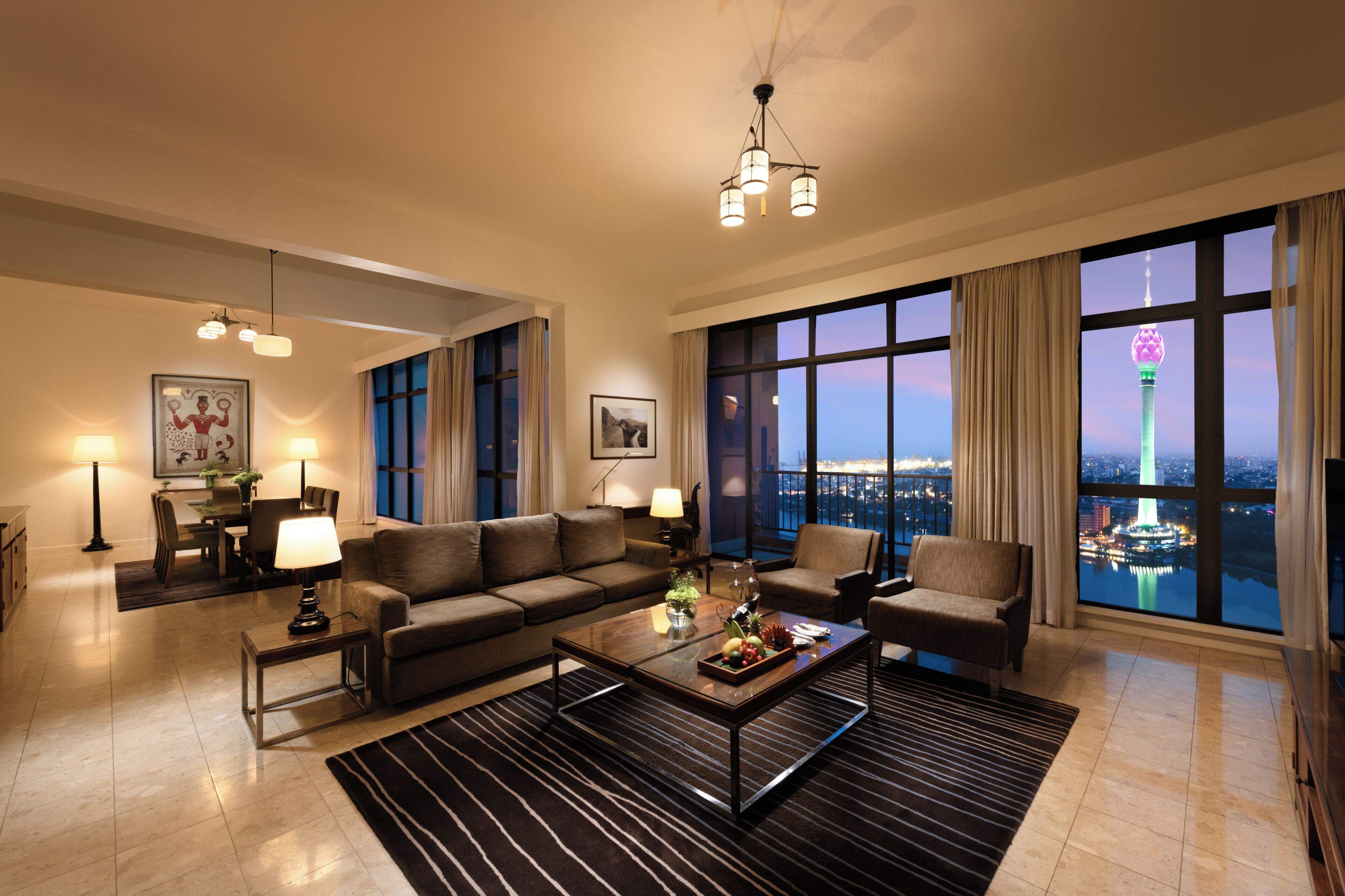 Penthouse, 1 Doppelbett, Küche, Meerblick | Wohnbereich