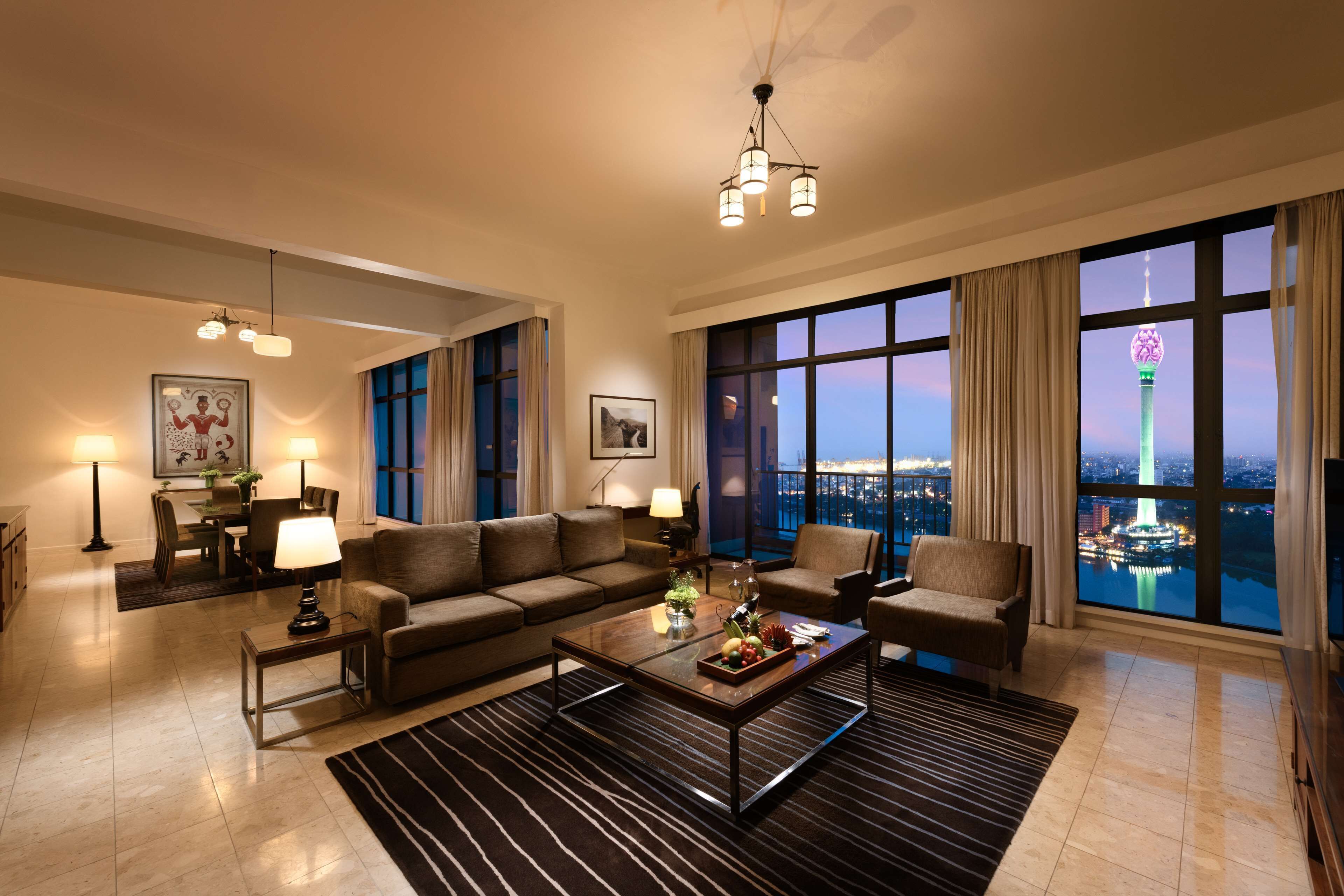 penthouse | living area | 42-inch led tv with satellite channels, tv