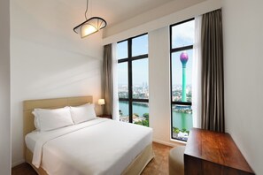 Penthouse, 1 Double Bed, Kitchen, Sea View | In-room safe, blackout curtains, soundproofing, iron/ironing board - Hilton Colombo Residence (Colombo)