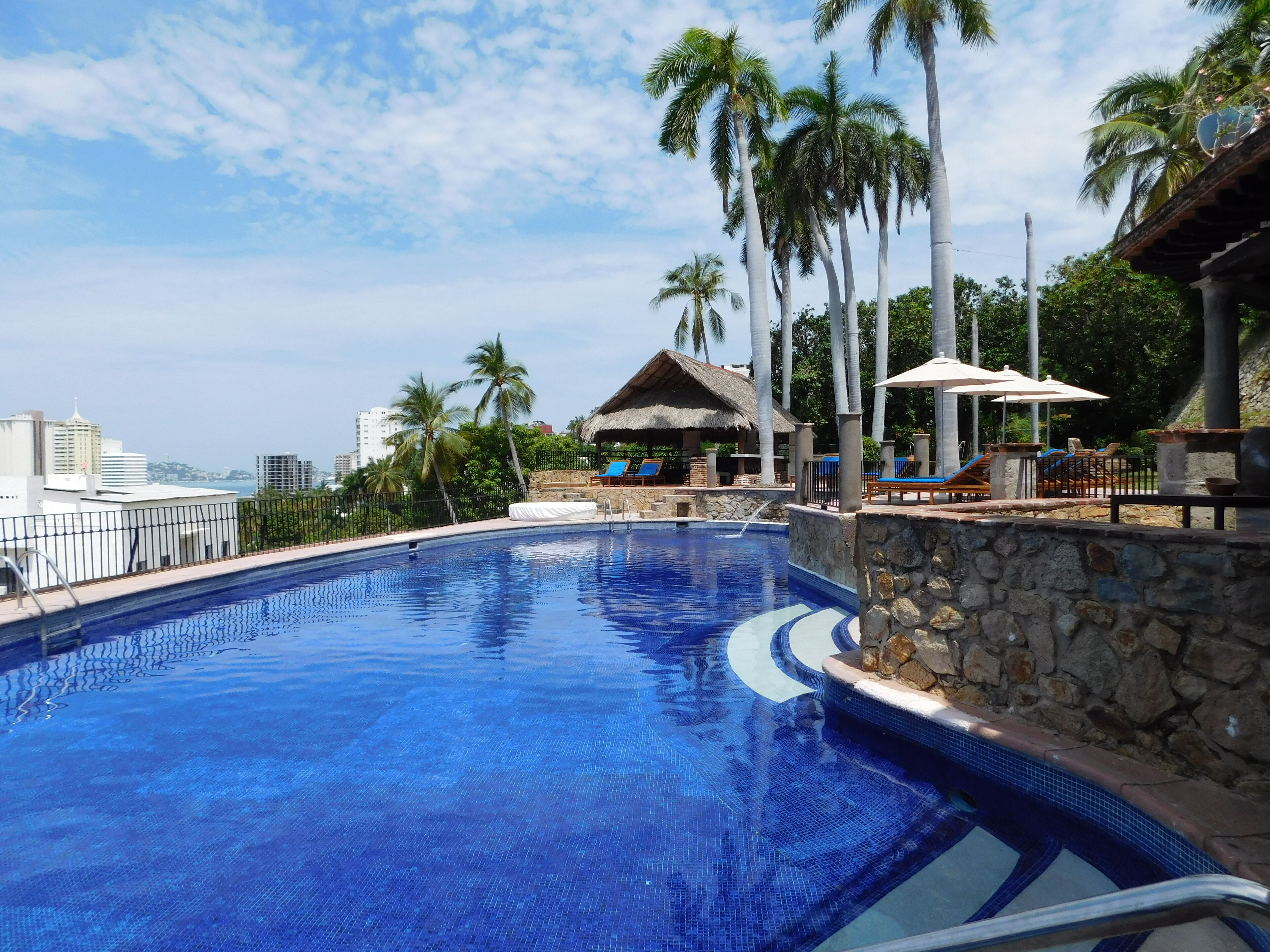 Outdoor pool, a rooftop pool
