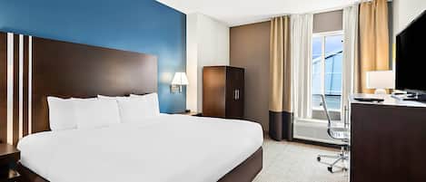 Blackout curtains, iron/ironing board, free cots/infant beds, free WiFi