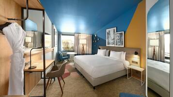 Literie de qualité supérieure, coffres-forts dans les chambres, bureau