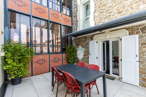 Standard Triple Room, Terrace, Courtyard View (No Sea View) | Terrace/patio