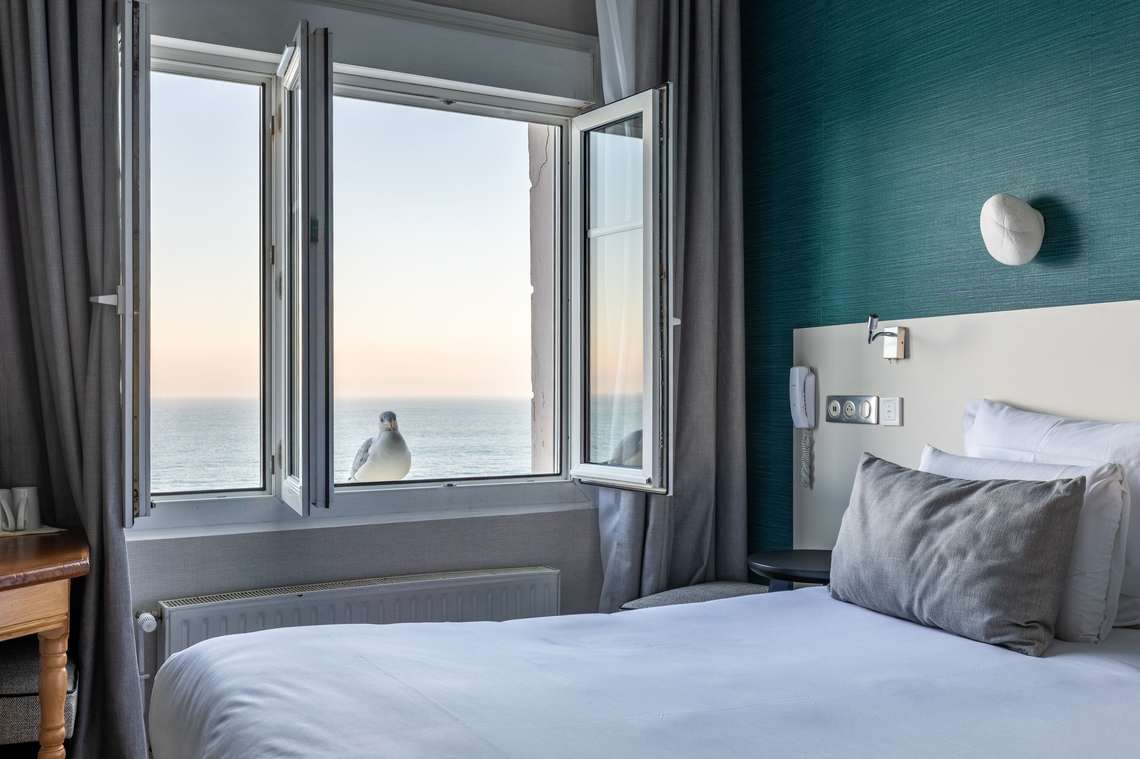 double or twin room, sea view | 1 bedroom, desk, blackout curtains, soundproofing