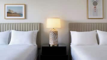 Premium bedding, pillow-top beds, in-room safe, desk