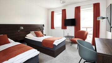 Skrivebord, gratis Wi-Fi, sengetøj, adgang for kørestole