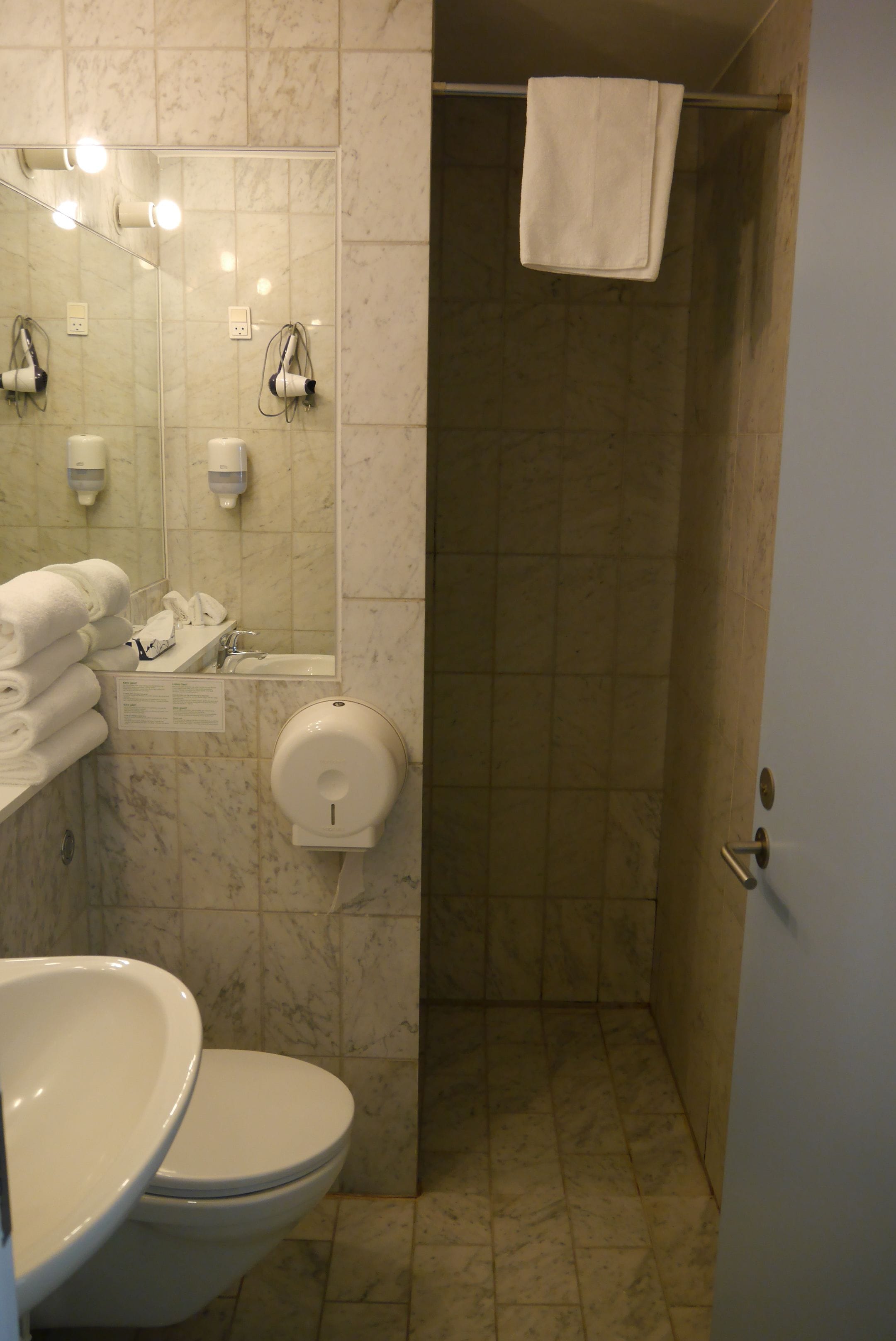 hair dryer, heated floors, towels, soap