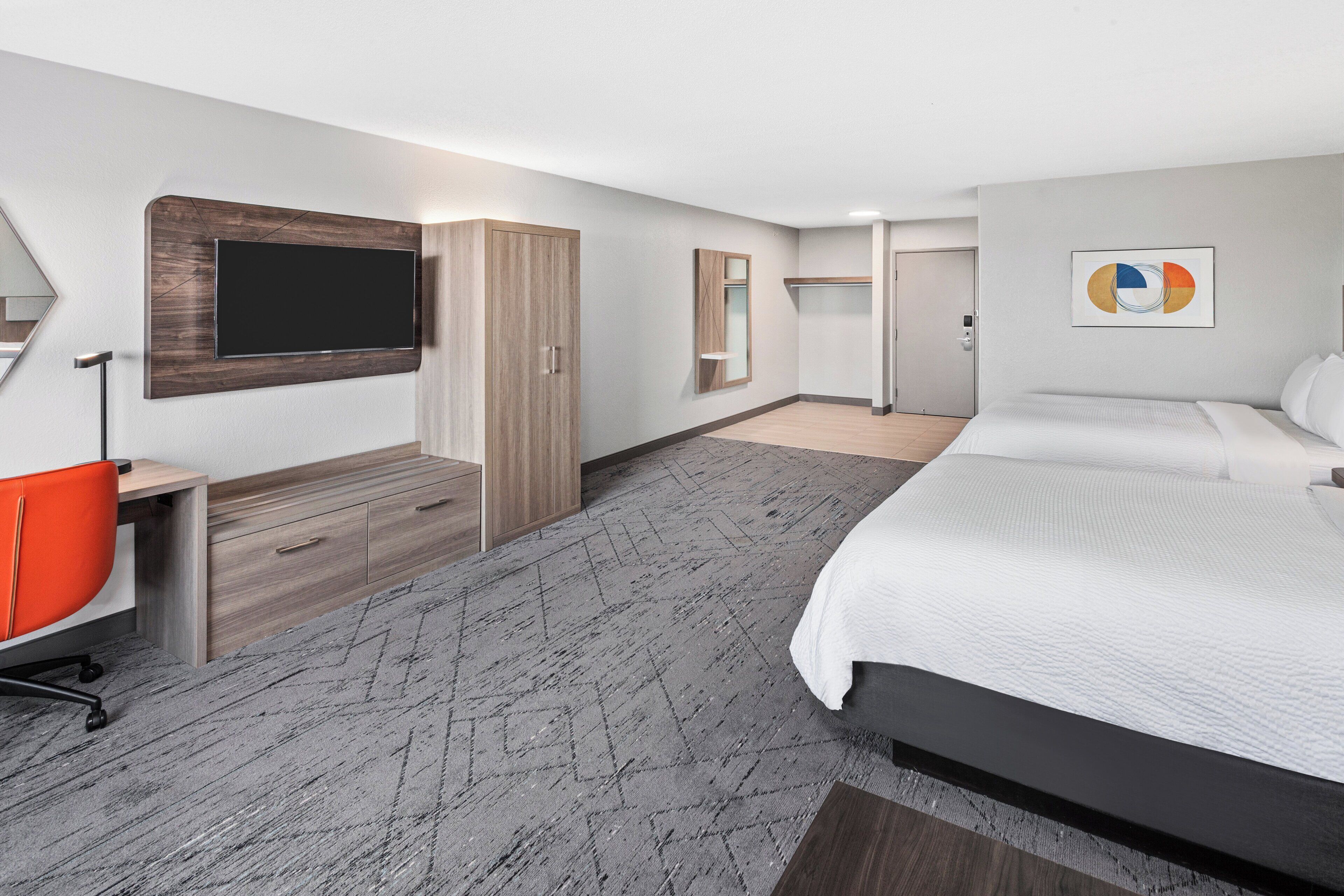 In-room safe, desk, blackout curtains, iron/ironing board