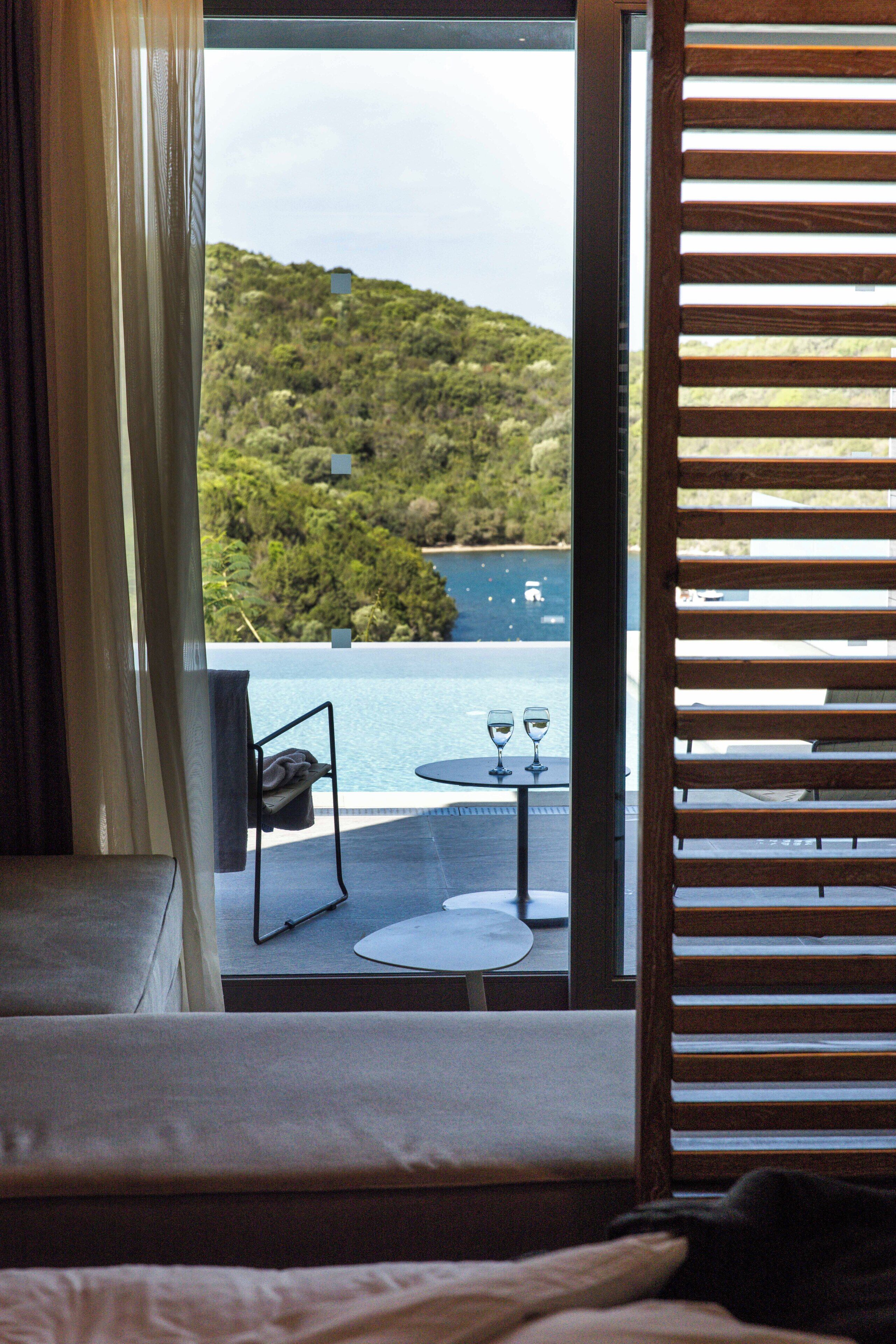 Deluxe Junior Suite Sea View Private Pool | Balcony view