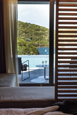Suite júnior, piscina privada, vistes al mar (Deluxe) | Balcó