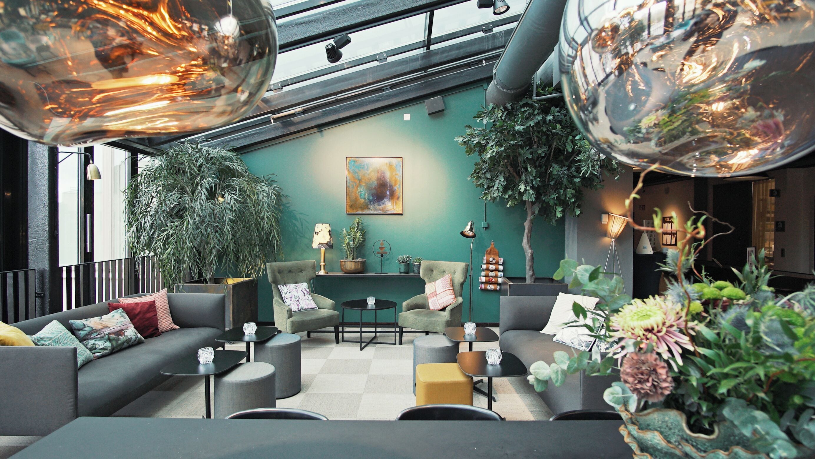 Sala de estar en el lobby