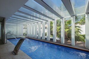 Sauna, steam room, body treatments, sports massages, facials