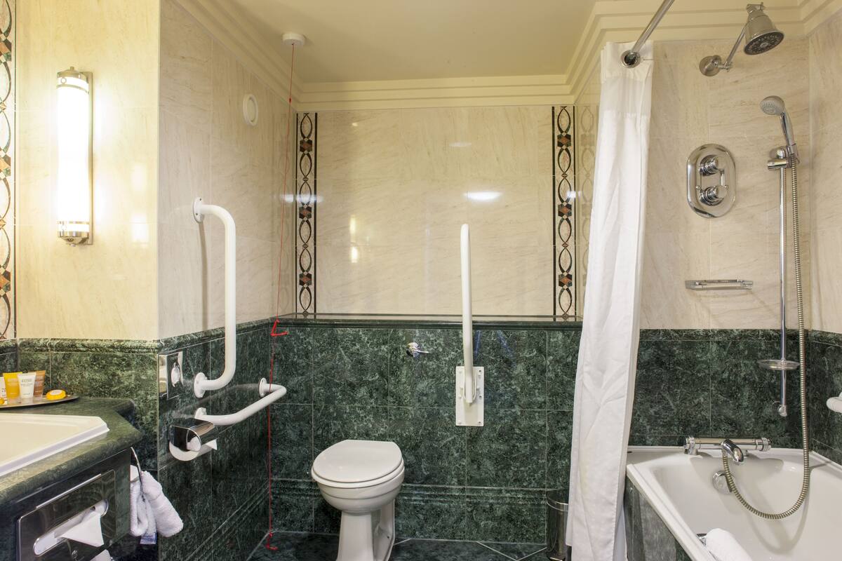 In-room safe, desk, laptop workspace, blackout drapes