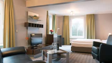 Apartamento estándar | 1 dormitorio, ropa de cama hipoalergénica, caja fuerte