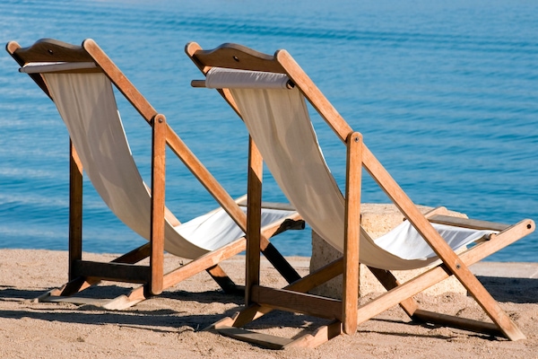 On the beach