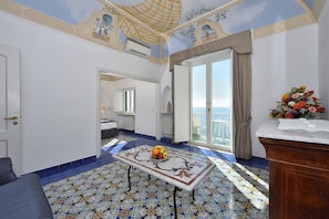 Suite, Terrace, Sea View | Premium bedding, minibar, in-room safe, individually decorated