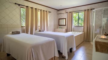 Aromatherapy, deep-tissue massages, facials, 8 treatment rooms