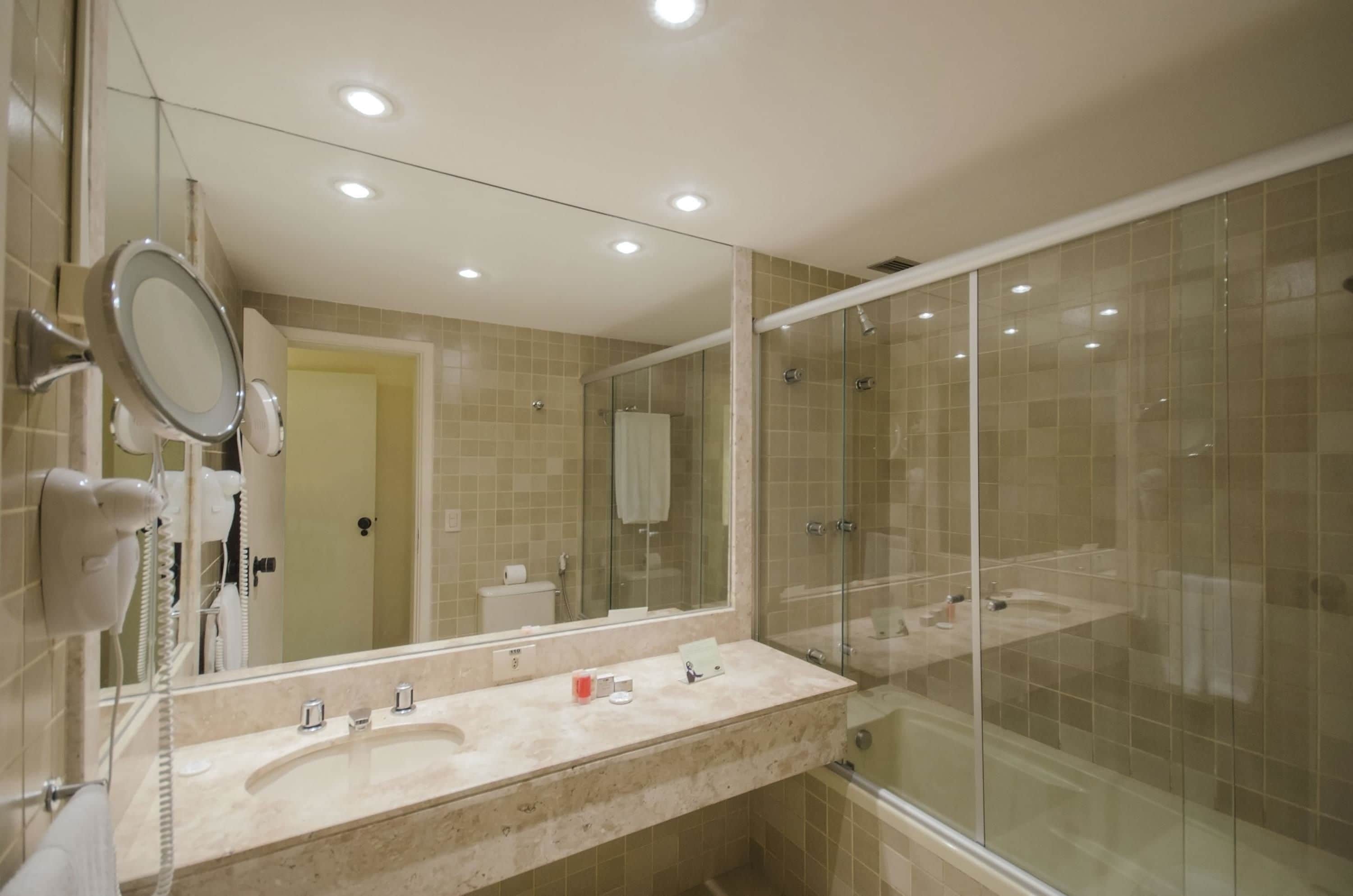 free toiletries, hair dryer, towels