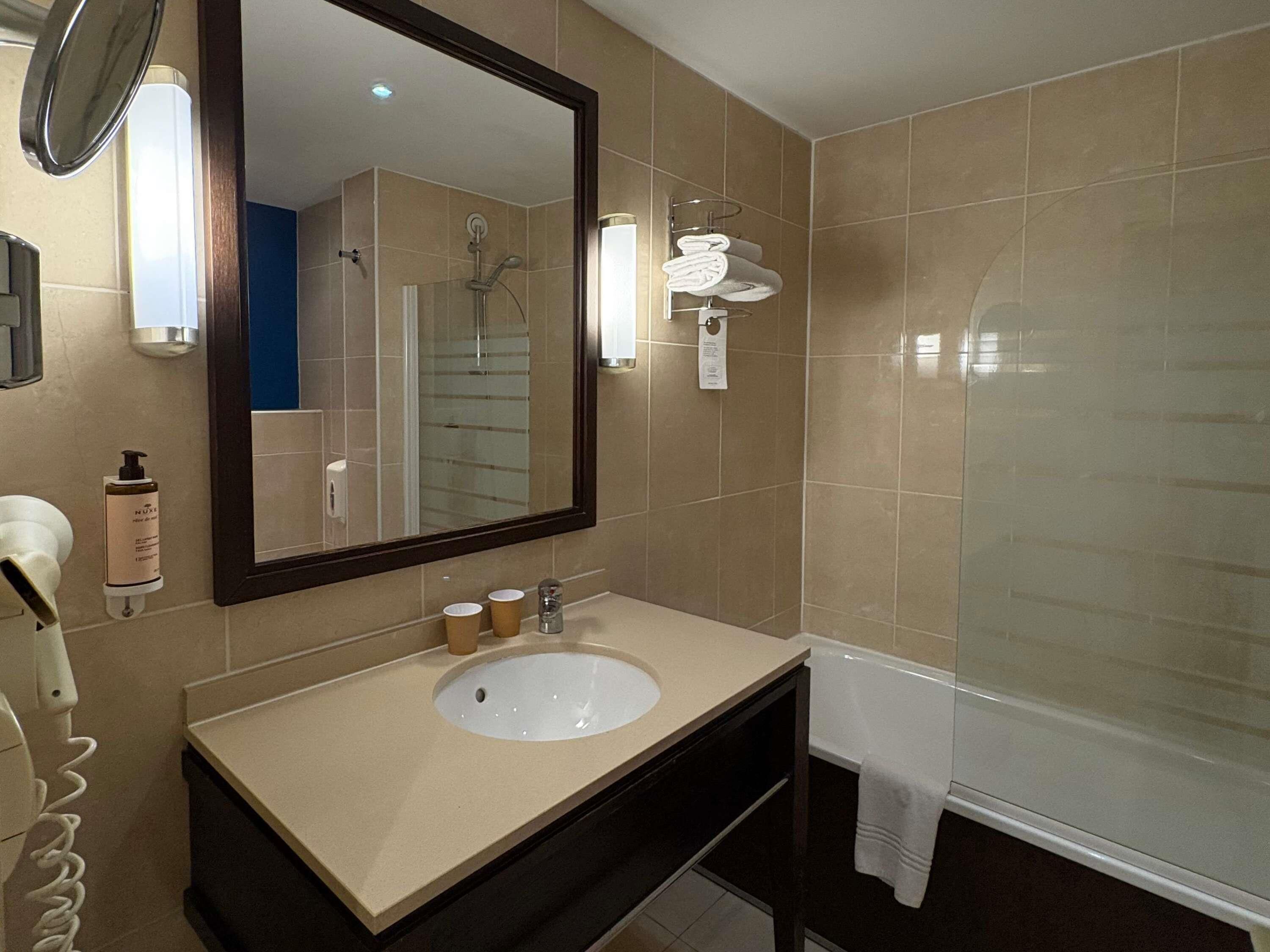 desk, blackout curtains, soundproofing, iron/ironing board