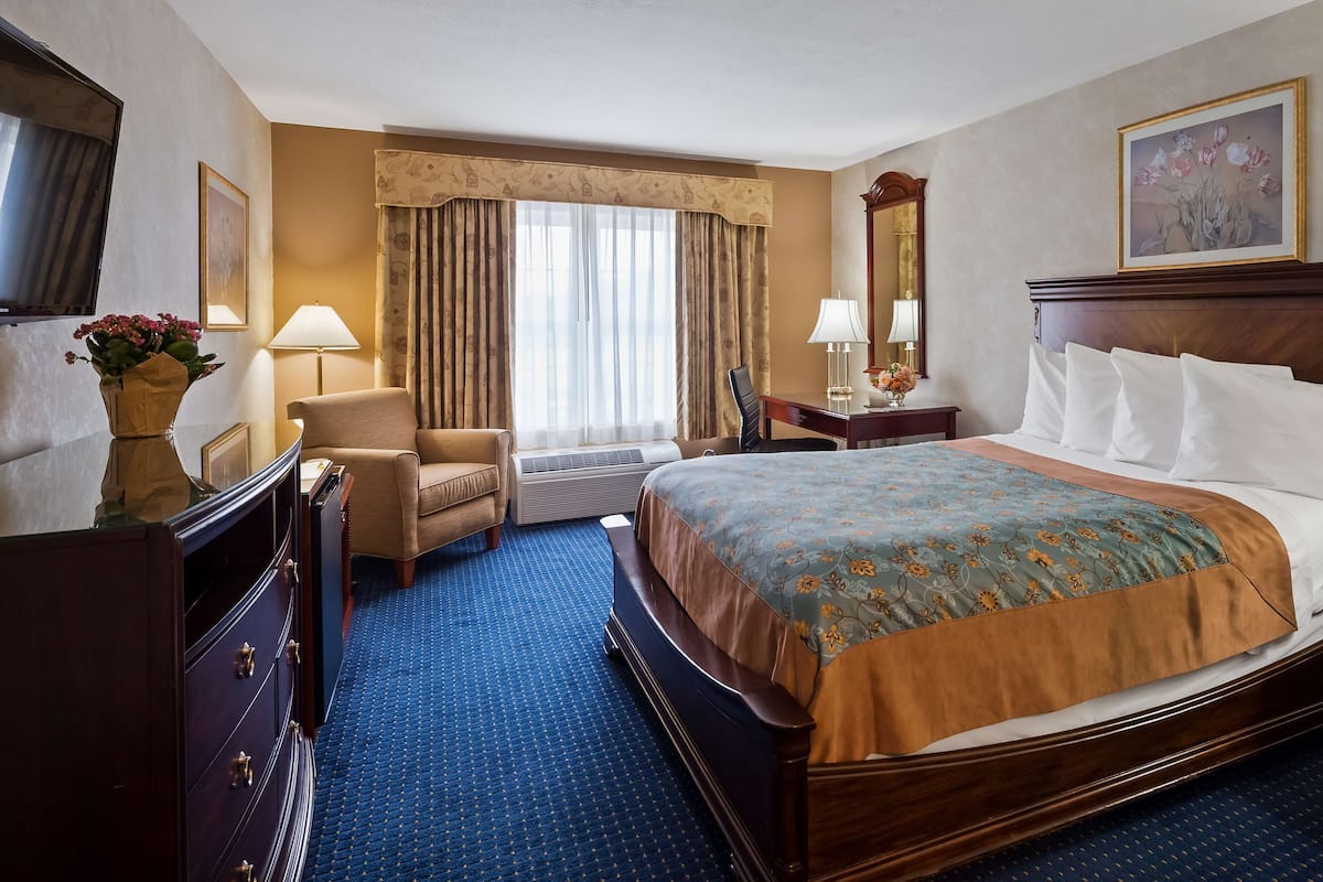 Suite, 1 King-Bett, Nichtraucher, Kühlschrank und Mikrowelle