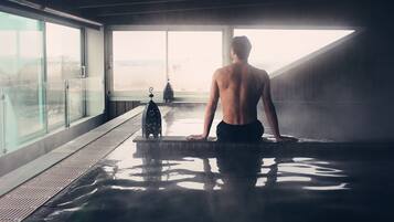 Sauna seca, massagens
