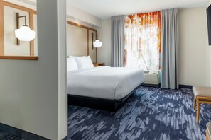 Hypo-allergenic bedding, in-room safe, desk, laptop workspace