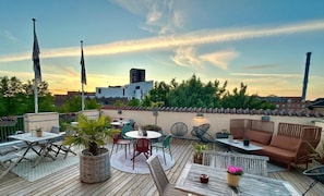 Rooftop terrace - City Hotel Nattergalen (Odense)