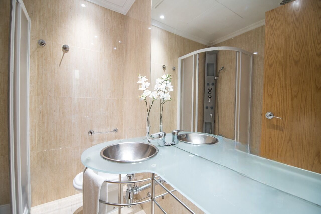 free toiletries, hair dryer, towels, soap