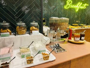 Daily buffet breakfast (EUR 15 per person)