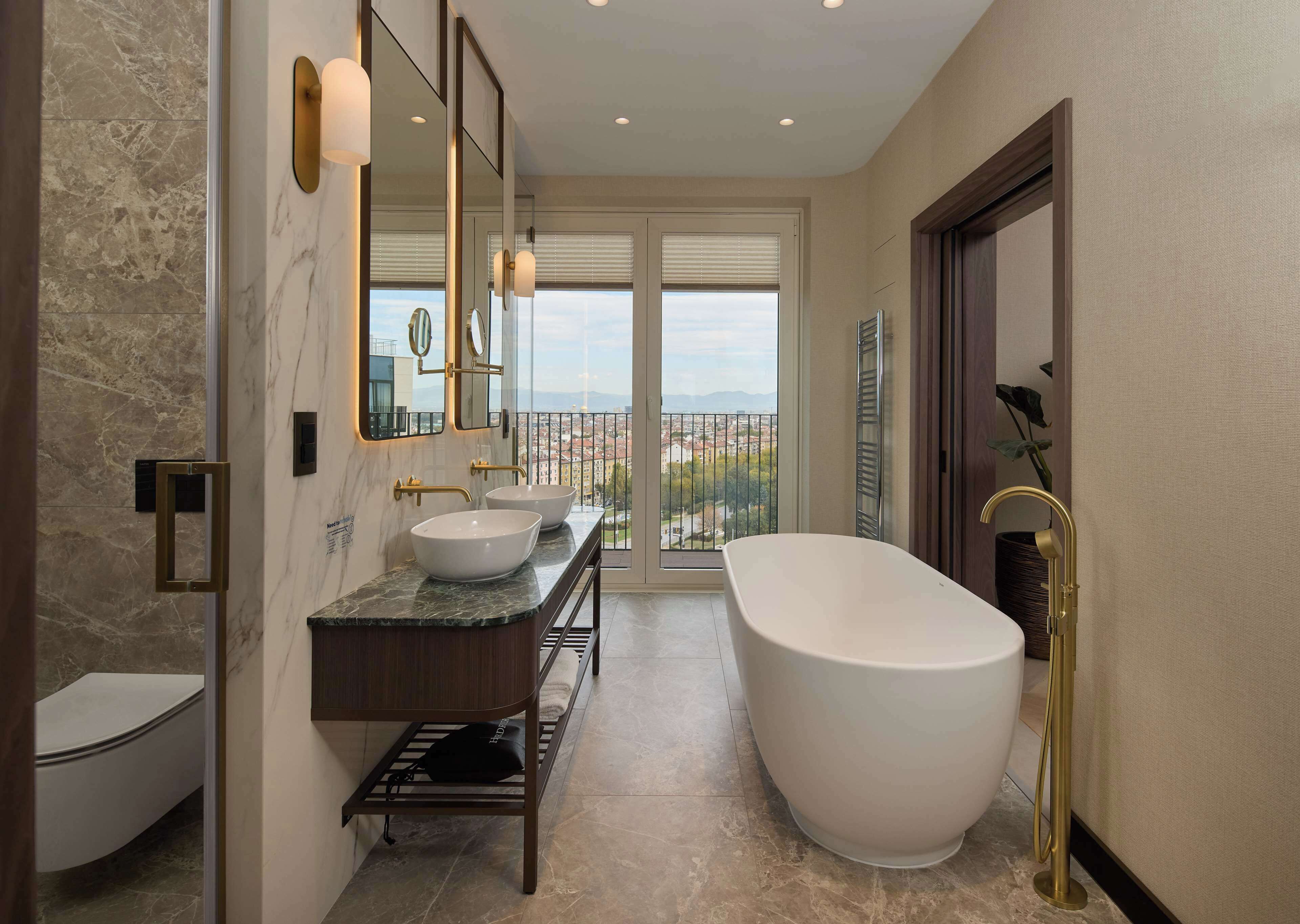 presidential penthouse, 1 king bed | bathroom | free toiletries, hair dryer, towels, soap