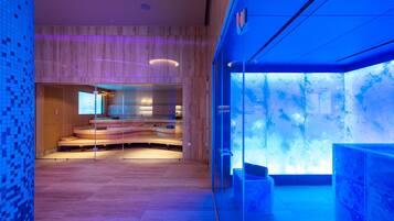 Espace de soins pour les couples, sauna, bain à remous