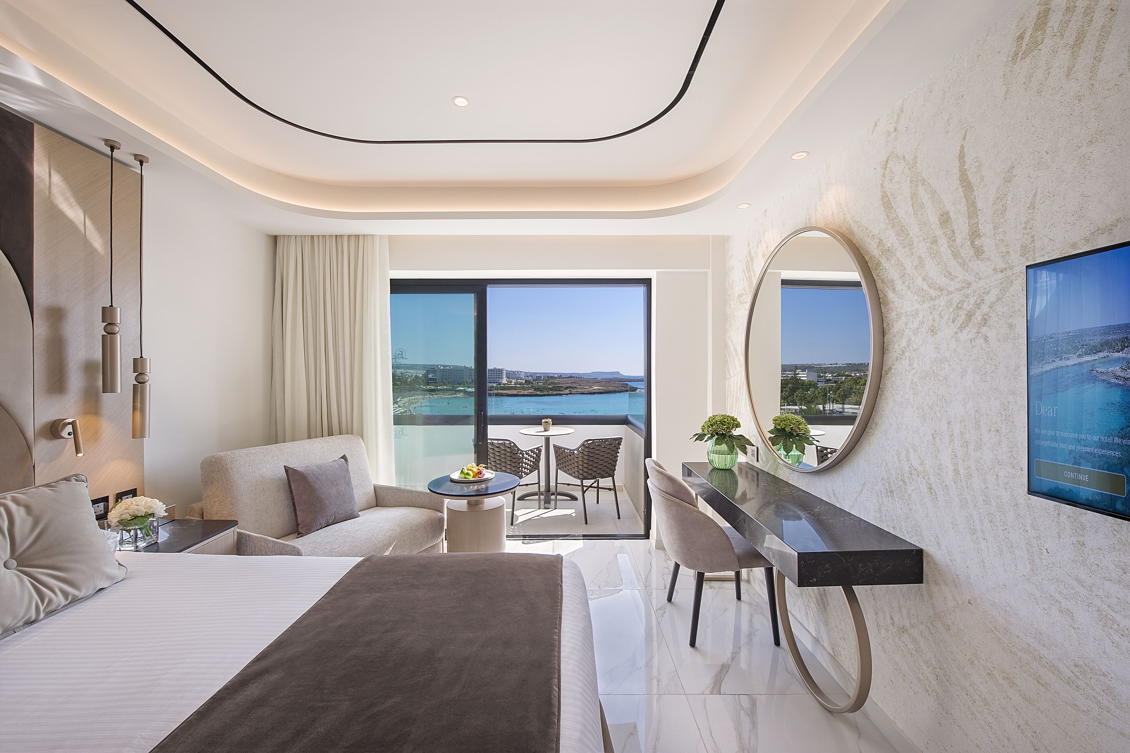 Elegance Room, Sea View | Caja fuerte, escritorio, espacio para trabajar con un portátil