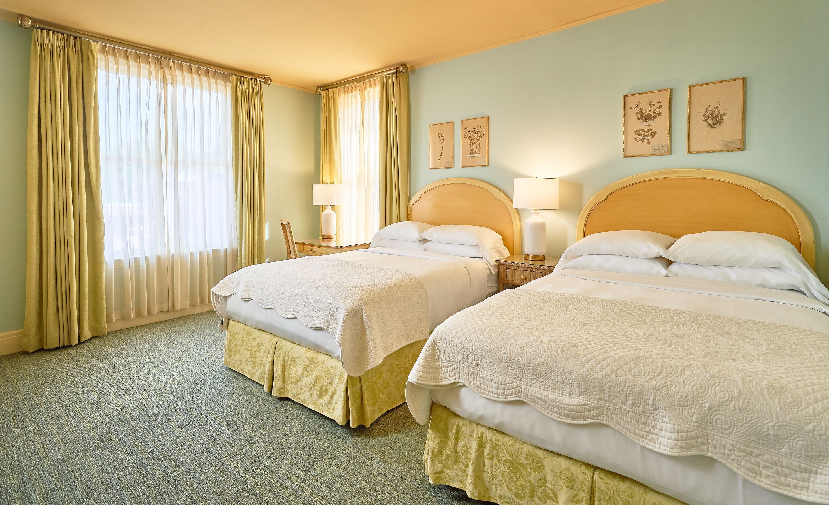 Frette Italian sheets, premium bedding, down duvets, pillow-top beds